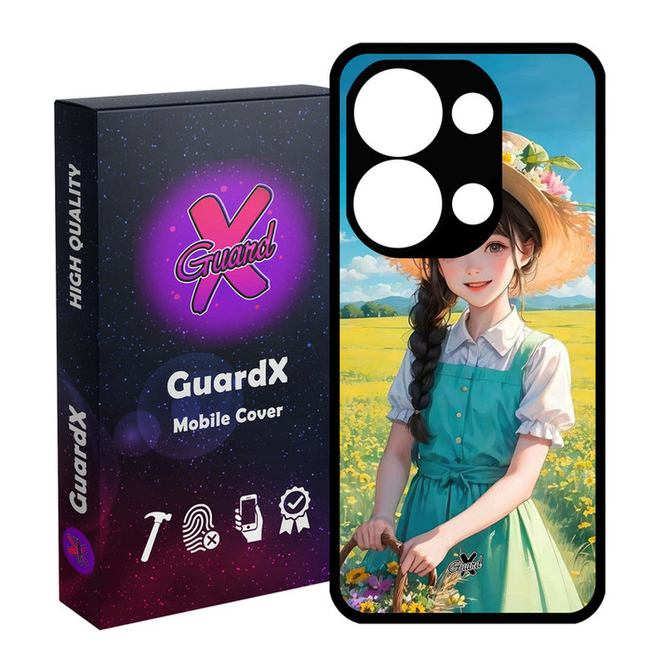 کاور گارد ایکس طرح دختر مدل Glass10662 مناسب برای گوشی موبایل شیائومی Poco X6 5G / Note 13 Pro 5G