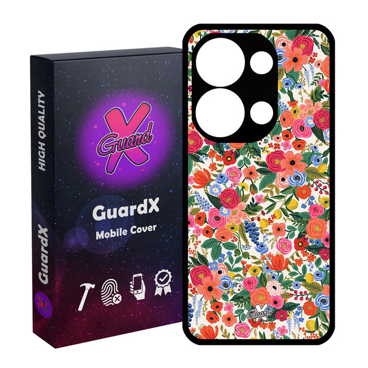 کاور گارد ایکس طرح گل مدل Glass10247 مناسب برای گوشی موبایل شیائومی Poco X6 5G / Note 13 Pro 5G