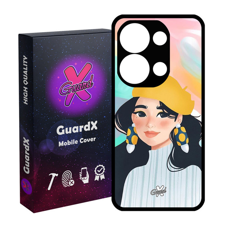 کاور گارد ایکس طرح دختر مدل Glass10261 مناسب برای گوشی موبایل شیائومی Poco X6 5G / Note 13 Pro 5G