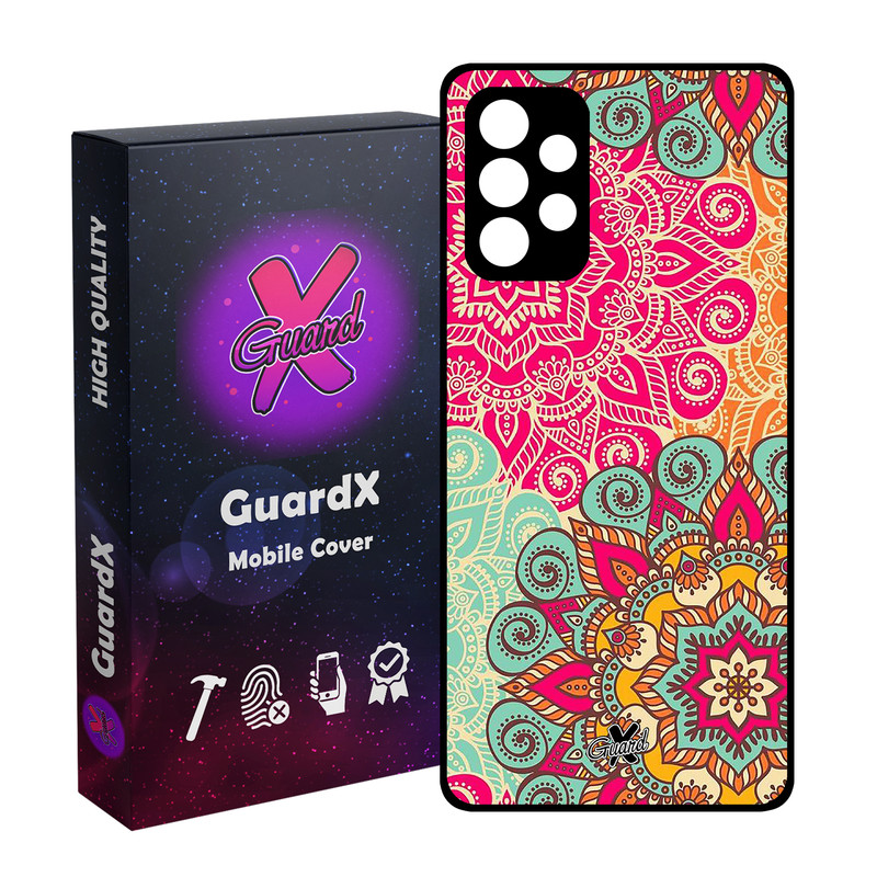 کاور گارد ایکس طرح Mandala مدل Glass10214 مناسب برای گوشی موبایل سامسونگ Galaxy A52s