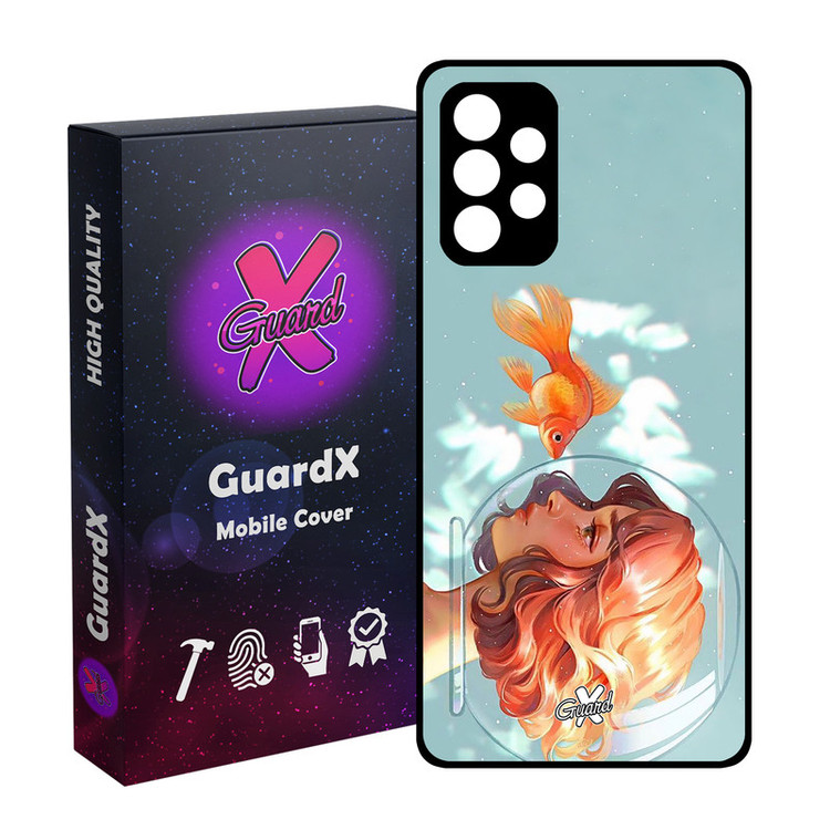 کاور گارد ایکس طرح Girl مدل Glass10020 مناسب برای گوشی موبایل سامسونگ Galaxy A52s