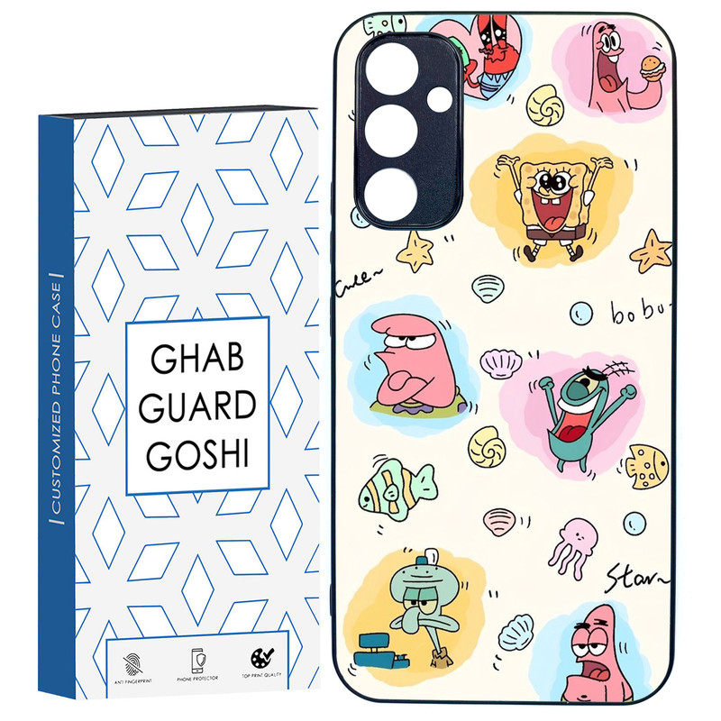 کاور قاب گارد گوشی طرح باب و پاتریک کد TPU-198 مناسب برای گوشی موبایل سامسونگ Galaxy A34