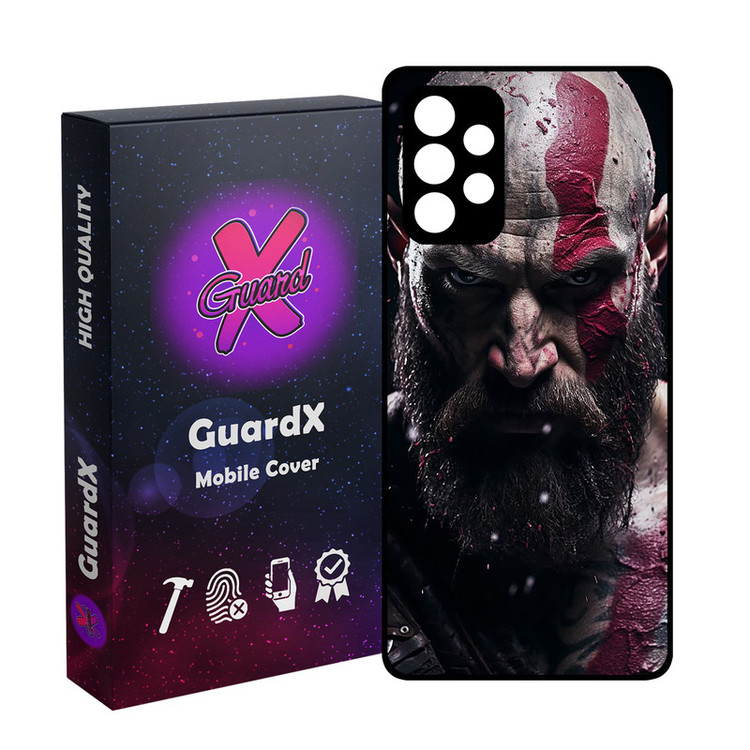 کاور گارد ایکس طرح God of War مدل Glass10737 مناسب برای گوشی موبایل سامسونگ Galaxy A53