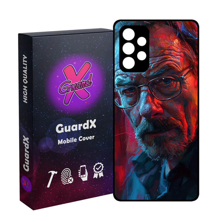 کاور گارد ایکس طرح والتر وایت مدل Glass10755 مناسب برای گوشی موبایل سامسونگ Galaxy A52/A52S