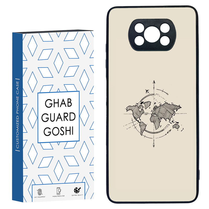 کاور قاب گارد گوشی طرح نقشه کد TPU-175 مناسب برای گوشی موبایل شیائومی POCO X3 / X3 PRO / X3 NFC