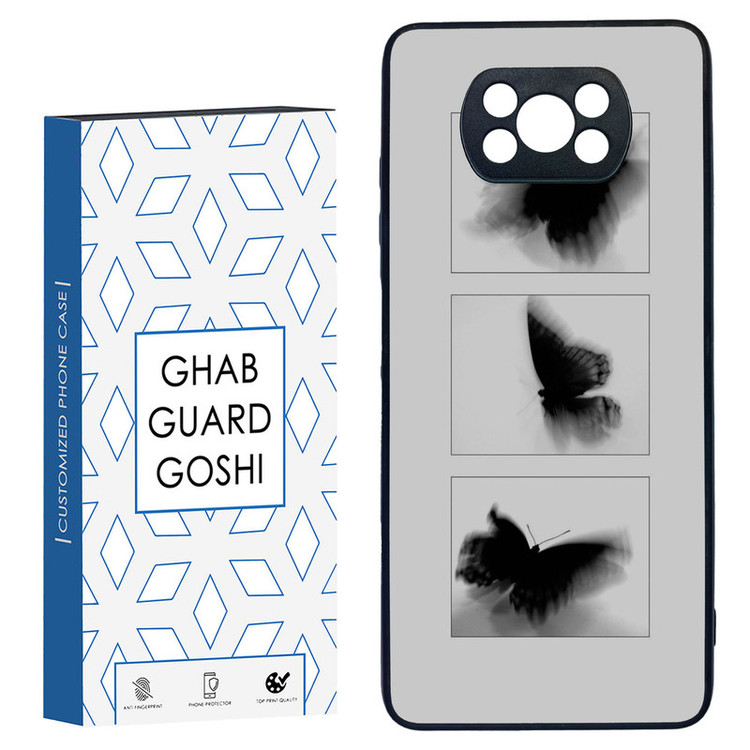 کاور قاب گارد گوشی طرح پروانه کد TPU-178 مناسب برای گوشی موبایل شیائومی POCO X3 / X3 PRO / X3 NFC