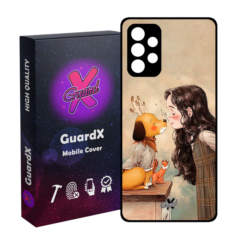 کاور گارد ایکس طرح Girl مدل Glass10323 مناسب برای گوشی موبایل سامسونگ Galaxy A33 5G