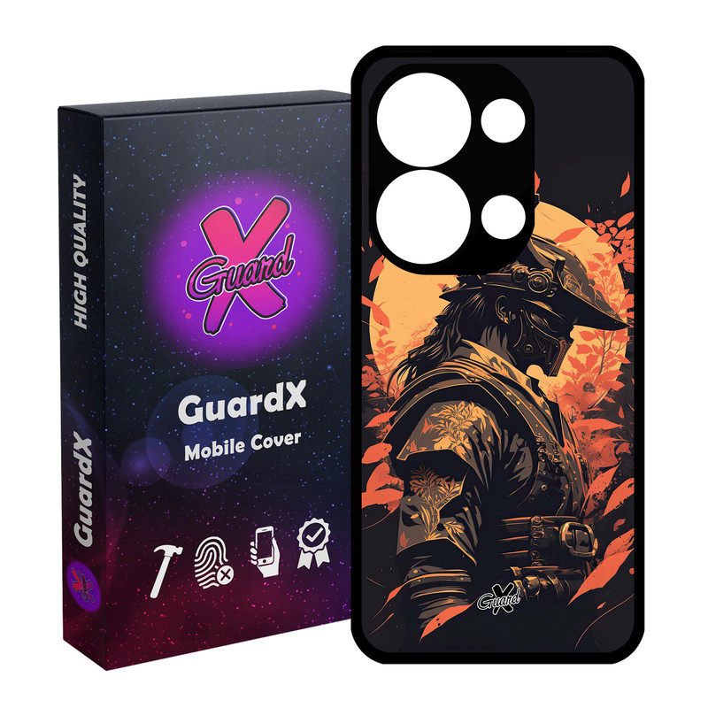 کاور گارد ایکس طرح Samurai مدل قاب Glass10610 مناسب برای گوشی موبایل شیائومی Poco X6 5G / Note 13 Pro 5G