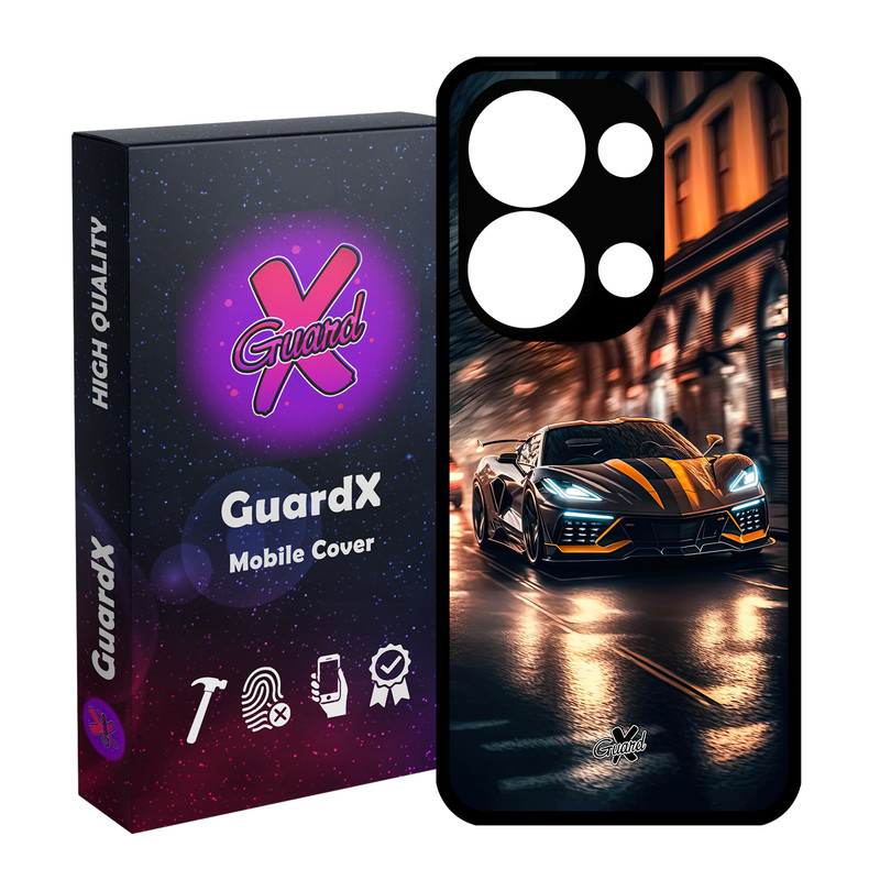 کاور گارد ایکس طرح ماشین مدل 10624 مناسب برای گوشی موبایل شیائومی Poco X6 5G / Note 13 Pro 5G