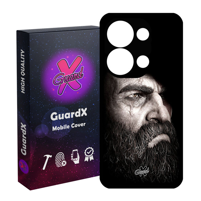 کاور گارد ایکس طرح God of War مدل Glass10100 مناسب برای گوشی موبایل شیائومی Poco X6 5G / Note 13 Pro 5G