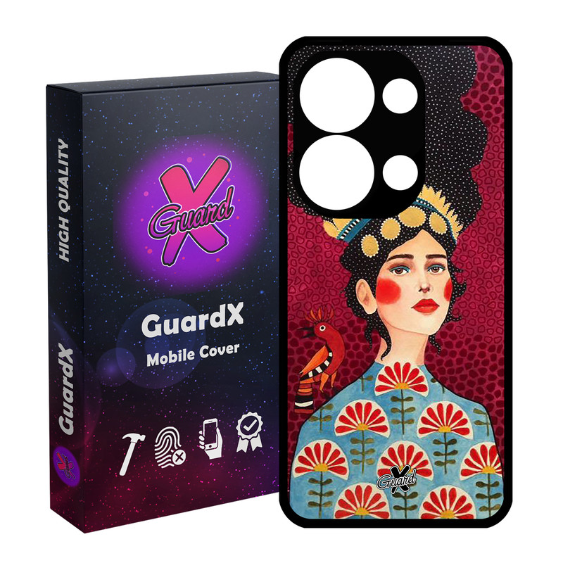 کاور گارد ایکس طرح Girl مدل Glass10179 مناسب برای گوشی موبایل شیائومی Poco X6 5G / Note 13 Pro 5G