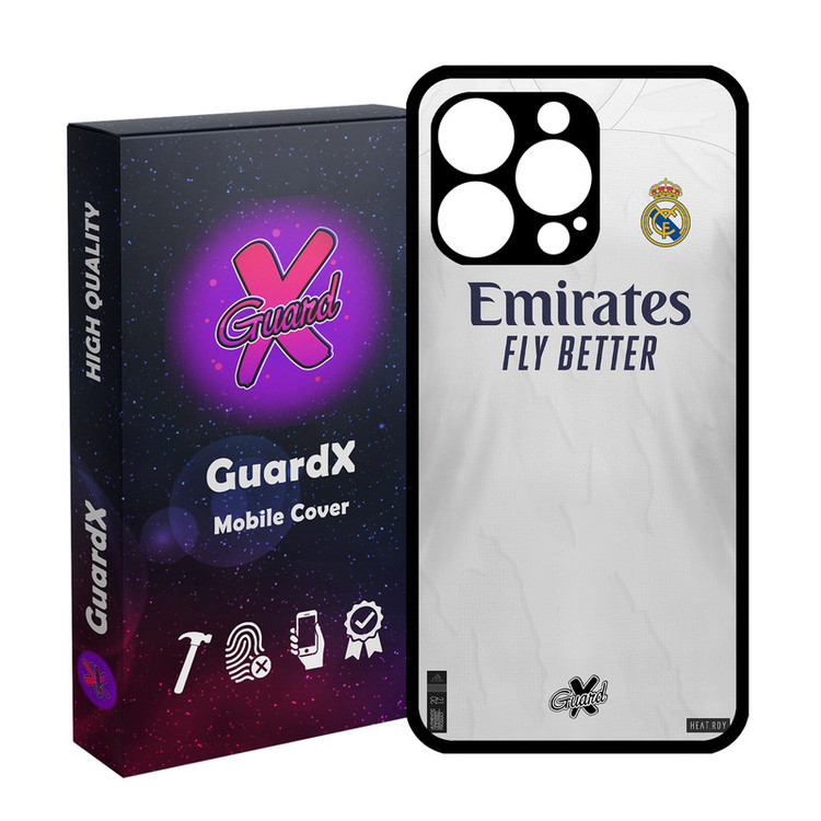 کاور گارد ایکس طرح Real Madrid مدل Glass10254 مناسب برای گوشی موبایل اپل iPhone 13 Pro