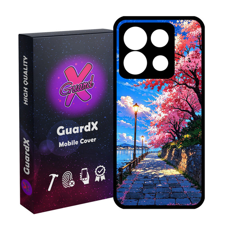 کاور گارد ایکس طرح جاده دریا مدل Glass10791 مناسب برای گوشی موبایل شیائومی Poco X6 5G / Note 13 Pro 5G