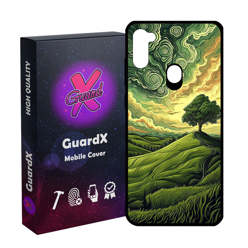 کاور گارد ایکس طرح دشت سبز مدل Glass10790 مناسب برای گوشی موبایل سامسونگ Galaxy A11/M11
