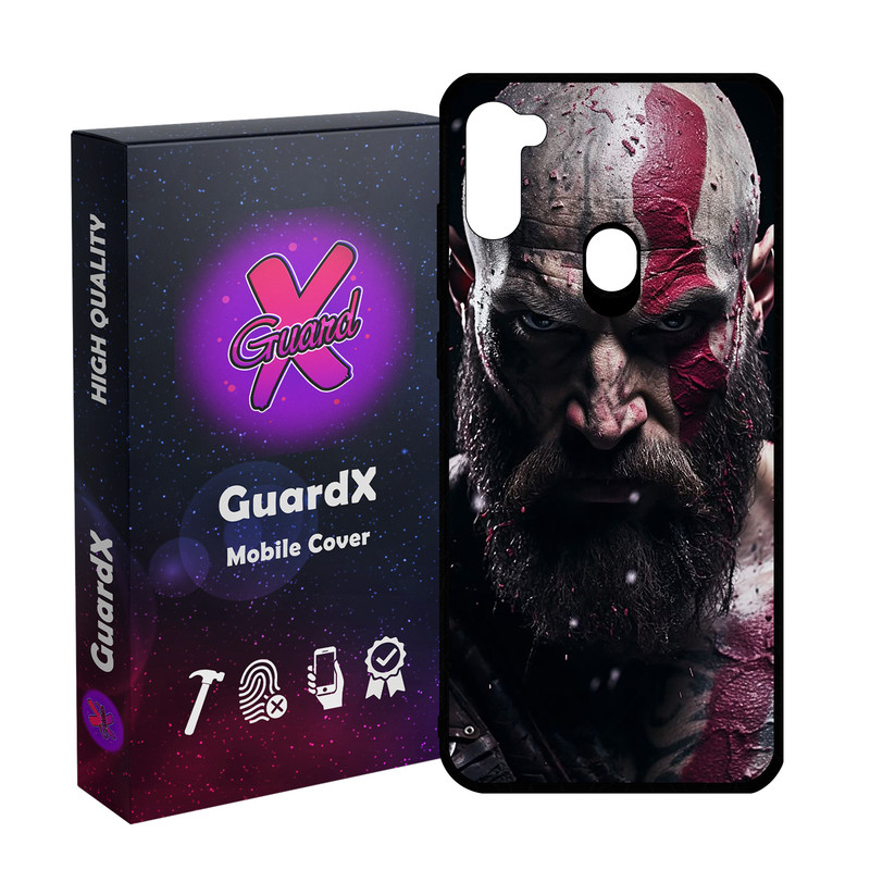 کاور گارد ایکس طرح God of War مدل Glass10737 مناسب برای گوشی موبایل سامسونگ Galaxy A11/M11