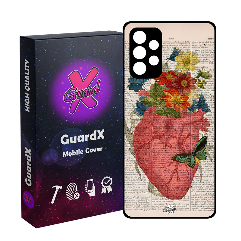 کاور گارد ایکس طرح قلب مدل Glass10505 مناسب برای گوشی موبایل سامسونگ Galaxy A32 4G