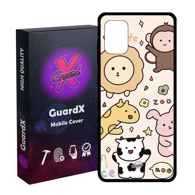 کاور گارد ایکس طرح باغ وحش مدل Glass10564 مناسب برای گوشی موبایل سامسونگ Galaxy A31