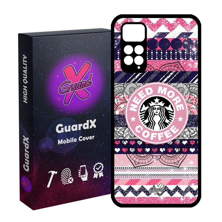 کاور گارد ایکس طرح Starbucks مدل Glass10070 مناسب برای گوشی موبایل شیائومی Redmi Note 11S/ Note 11 4G