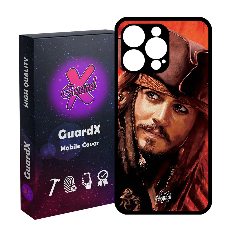 کاور گارد ایکس طرح Johnny Depp مدل قاب Glass10205 مناسب برای گوشی موبایل اپل iPhone 15 Pro Max
