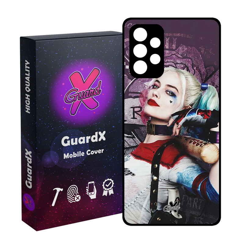 کاور گارد ایکس طرح Harley Quinn مدل Glass10235 مناسب برای گوشی موبایل سامسونگ Galaxy A53