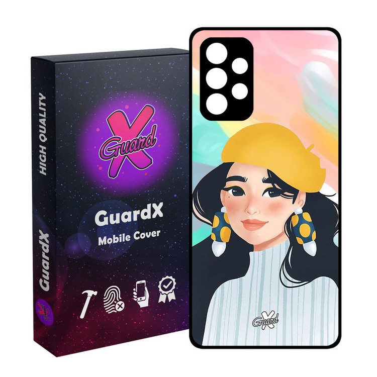 کاور گارد ایکس طرح دختر مدل Glass10261 مناسب برای گوشی موبایل سامسونگ Galaxy A53