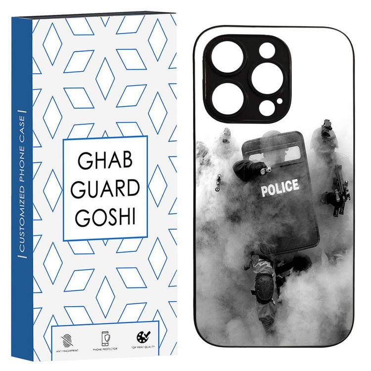 کاور قاب گارد گوشی طرح police کد TPU-136 مناسب برای گوشی موبایل اپل Iphone 14 PRO
