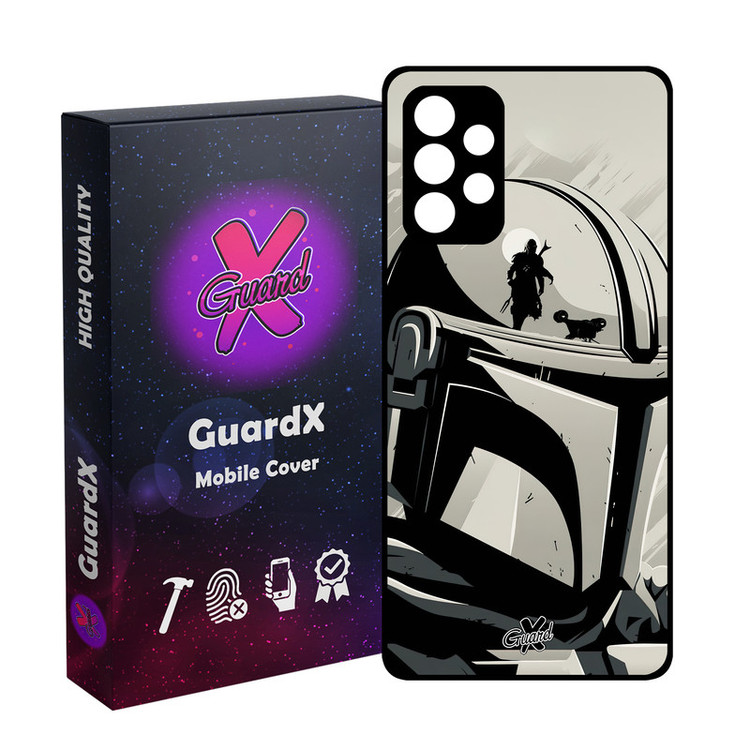 کاور گارد ایکس طرح Mandalorian مدل Glass10502 مناسب برای گوشی موبایل سامسونگ Galaxy A32 4G