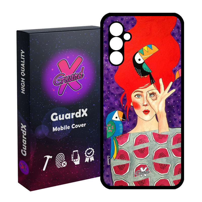 کاور گارد ایکس طرح Girl مدل Glass10153 مناسب برای گوشی موبایل سامسونگ Galaxy A24/A24 4G/M34 5G