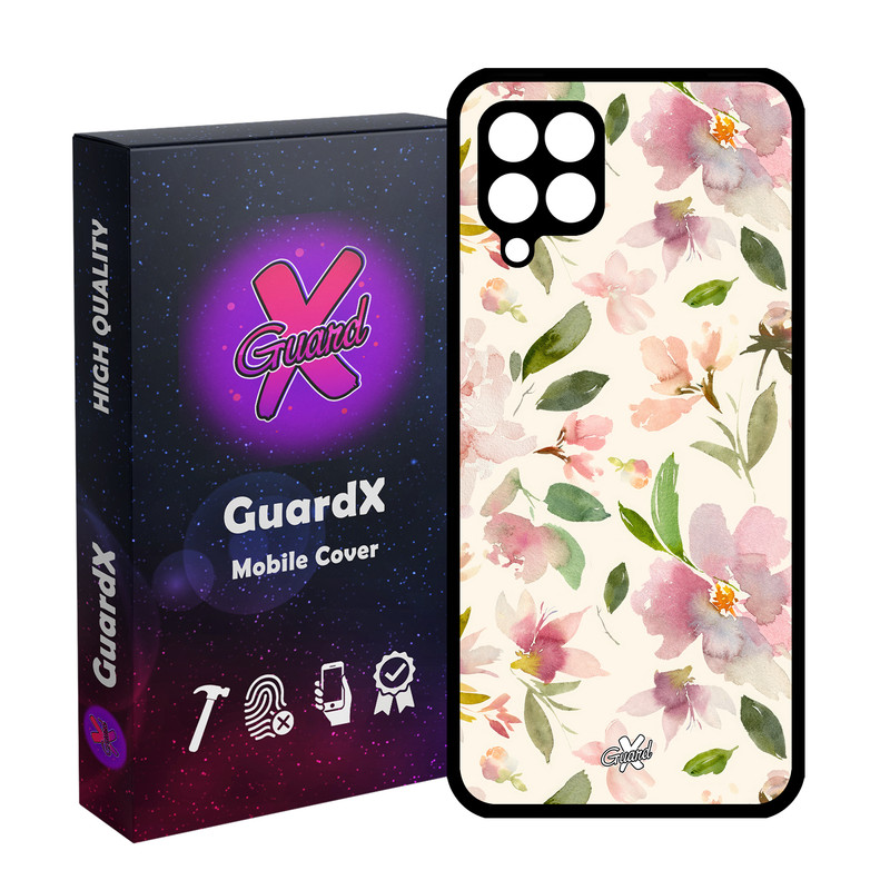 کاور گارد ایکس طرح گل مدل Glass10579 مناسب برای گوشی موبایل سامسونگ Galaxy A22 4G