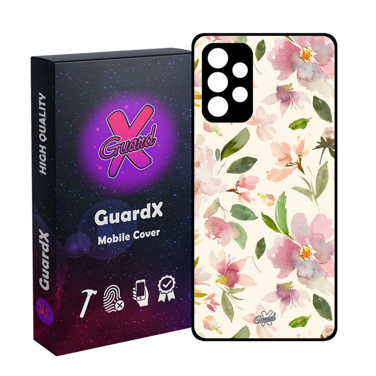 کاور گارد ایکس طرح گل مدل Glass10579 مناسب برای گوشی موبایل سامسونگ Galaxy A73
