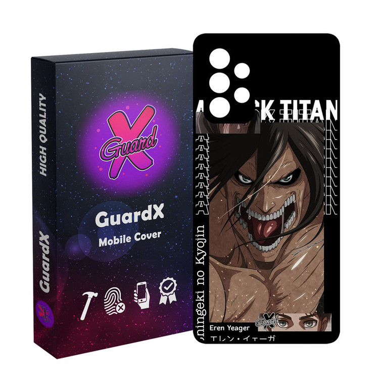 کاور گارد ایکس طرح Attack On Titan Anime انیمه مدل Glass10543 مناسب برای گوشی موبایل سامسونگ Galaxy A52/A52S