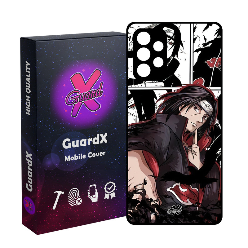 کاور گارد ایکس طرح Itachi Anime مدل Glass10550 مناسب برای گوشی موبایل سامسونگ Galaxy A52/A52S