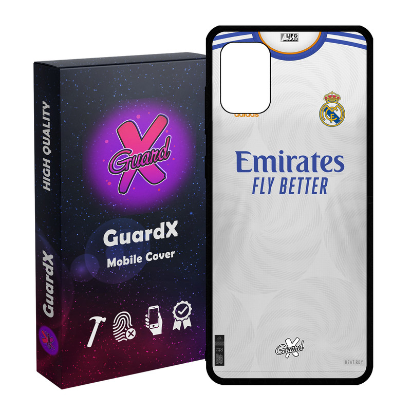 کاور گارد ایکس طرح رئال مادرید مدل Glass50358 مناسب برای گوشی موبایل سامسونگ Galaxy A31