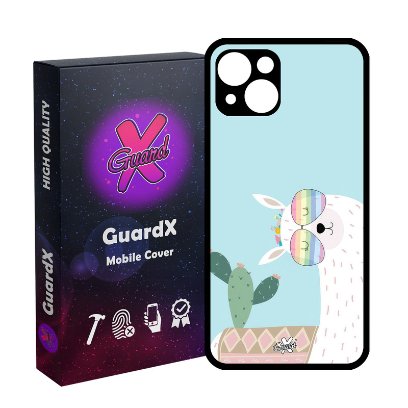 کاور گارد ایکس طرح لاما مدل Glass10644 مناسب برای گوشی موبایل اپل iPhone 13