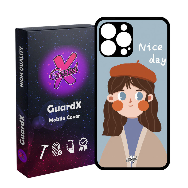 کاور گارد ایکس طرح دختر مدل Glass10628 مناسب برای گوشی موبایل اپل iPhone 13 Pro Max