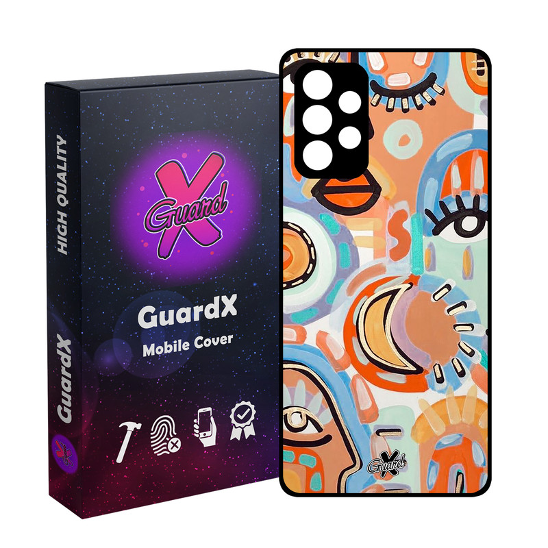 کاور گارد ایکس طرح چهره مدل Glass10431 مناسب برای گوشی موبایل سامسونگ Galaxy A32 4G