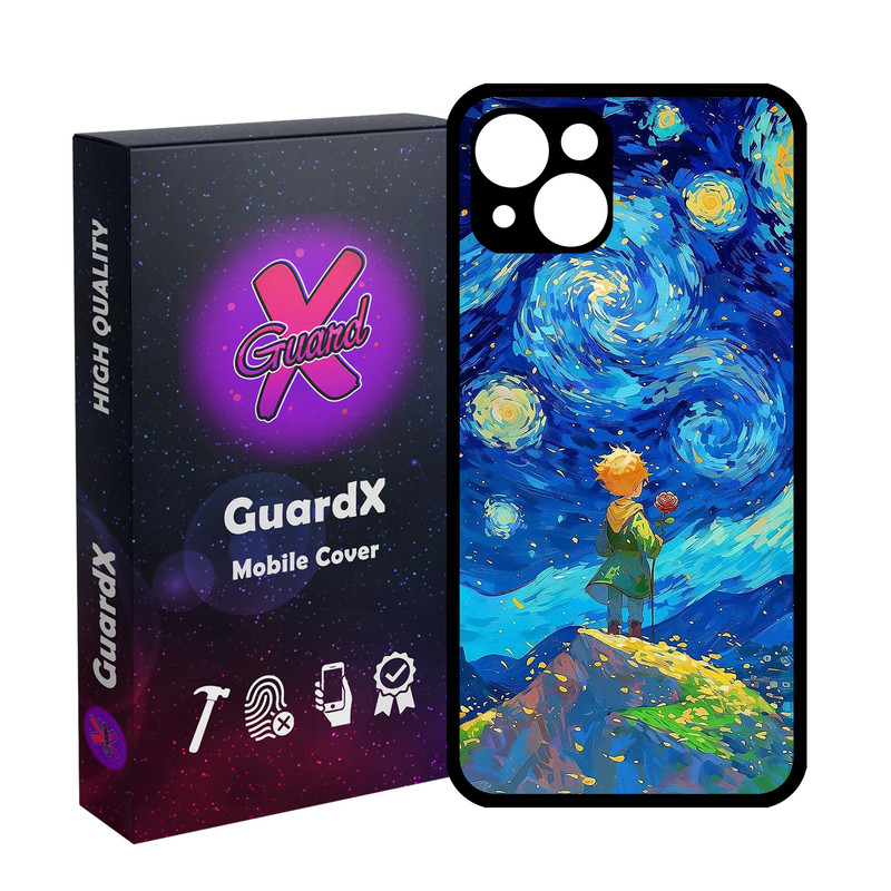 کاور گارد ایکس طرح شازده کوچولو مدل Glass10774 مناسب برای گوشی موبایل اپل iPhone 13
