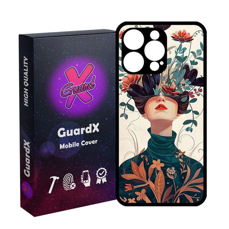 کاور گارد ایکس طرح دخترانه مدل Glass10779 مناسب برای گوشی موبایل اپل iPhone 15 Pro Max