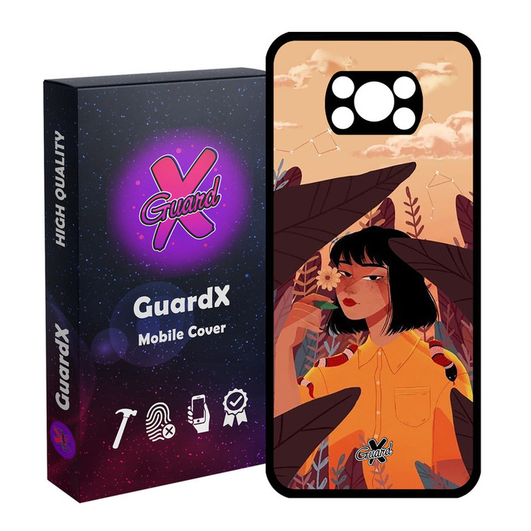 کاور گارد ایکس طرح Girl مدل Glass10327 مناسب برای گوشی موبایل شیائومی Poco X3 Pro