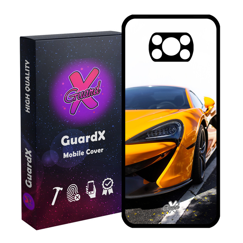 کاور گارد ایکس طرح خودرو مدل Glass10193 مناسب برای گوشی موبایل شیائومی Poco X3 Pro