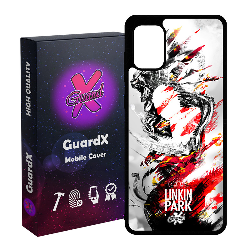 کاور گارد ایکس طرح Linkin Park مدل Glass10082 مناسب برای گوشی موبایل سامسونگ Galaxy A31