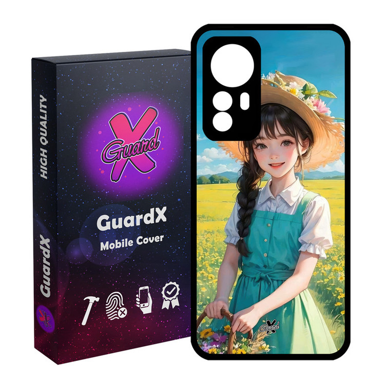 کاور گارد ایکس طرح دختر مدل Glass10662 مناسب برای گوشی موبایل شیائومی Redmi Note 12S