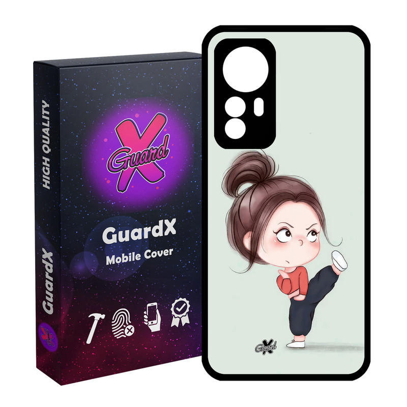 کاور گارد ایکس طرح Girl مدل Glass10663 مناسب برای گوشی موبایل شیائومی Redmi Note 12S