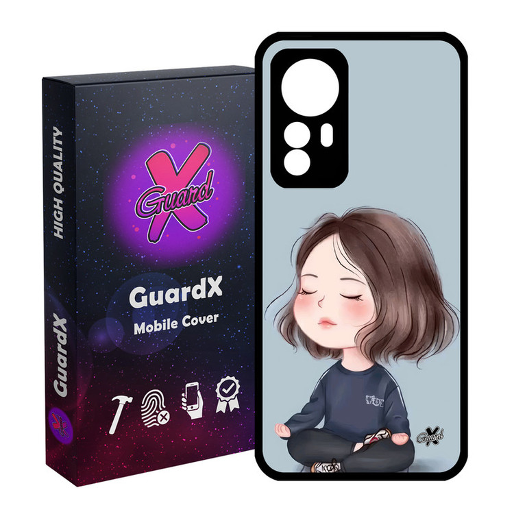 کاور گارد ایکس طرح Girl مدل Glass10665 مناسب برای گوشی موبایل شیائومی Redmi Note 12S
