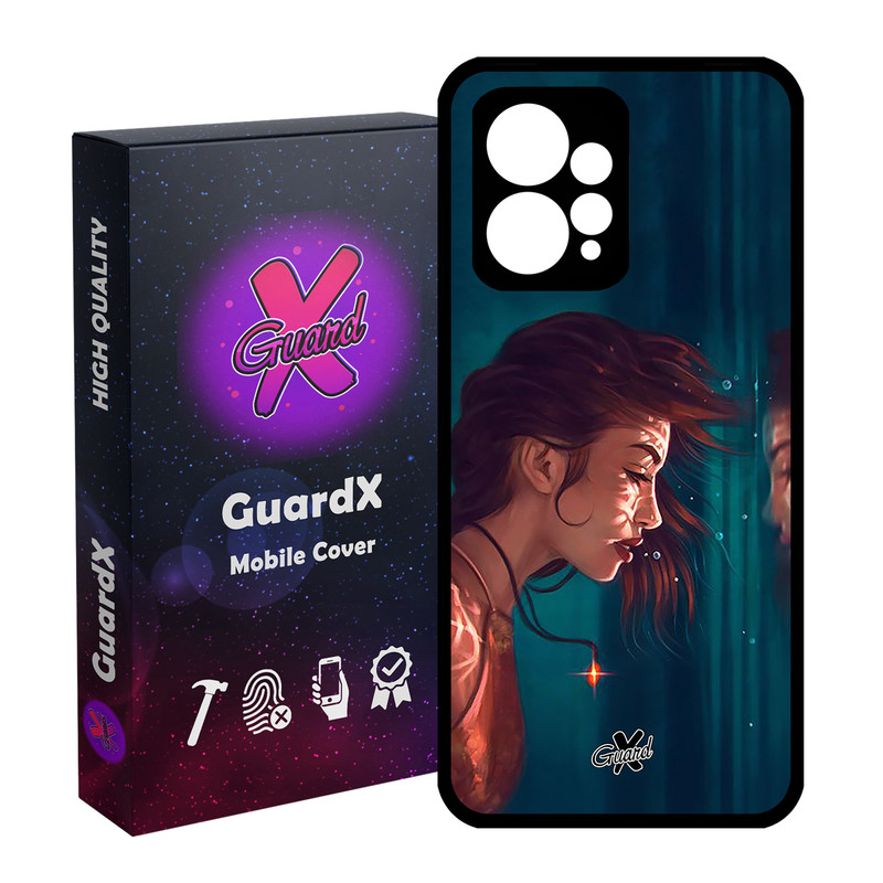 کاور گارد ایکس طرح دختر مدل Glass10371 مناسب برای گوشی موبایل شیائومی Redmi Note 12 4G