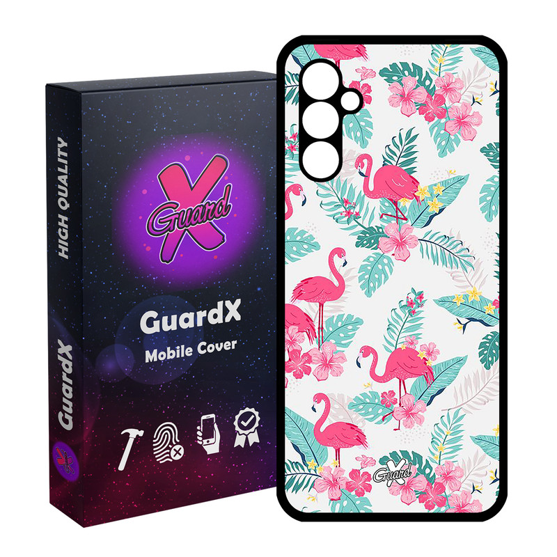 کاور گارد ایکس طرح فلامینگو مدل Glass10274 مناسب برای گوشی موبایل سامسونگ Galaxy A24/A24 4G/M34 5G