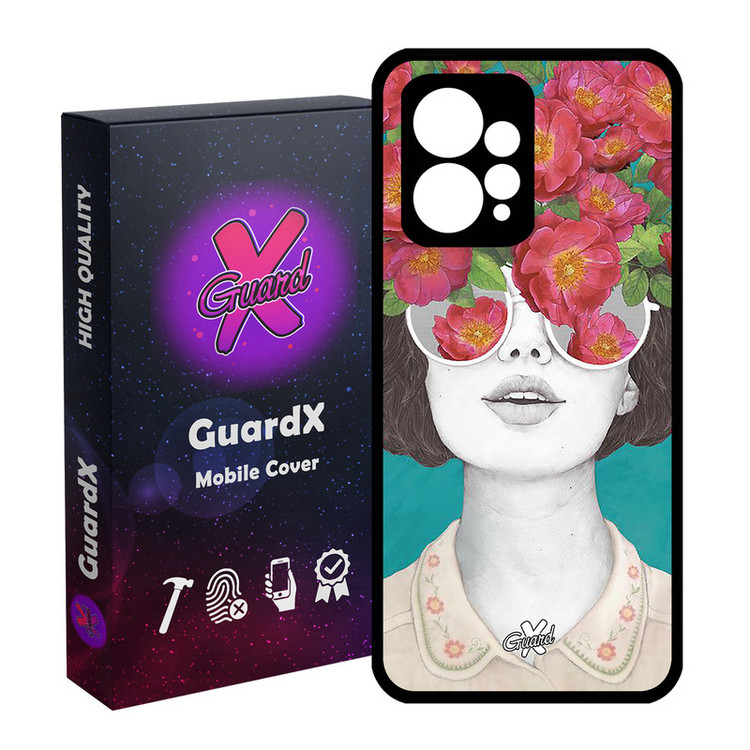 کاور گارد ایکس طرح Girl مدل Glass10148 مناسب برای گوشی موبایل شیائومی Redmi Note 12 4G