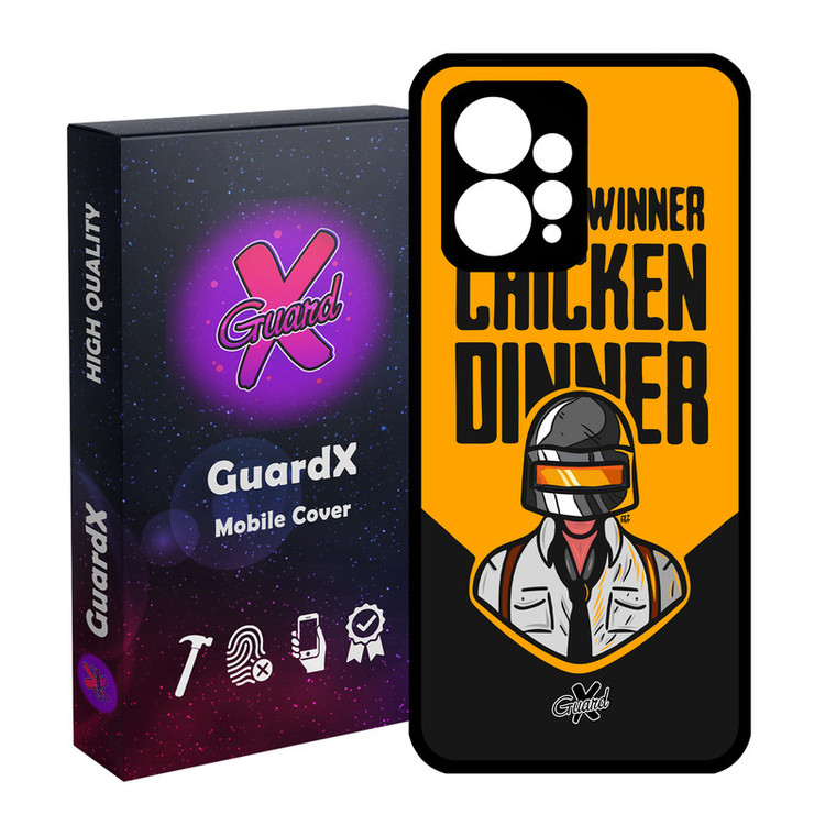 کاور گارد ایکس طرح Pubg مدل Glass10182 مناسب برای گوشی موبایل شیائومی Redmi Note 12 4G