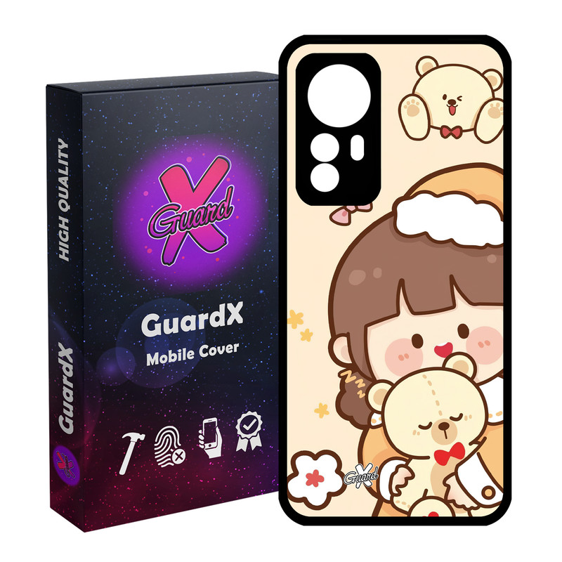 کاور گارد ایکس طرح Girl مدل Glass10524 مناسب برای گوشی موبایل شیائومی Redmi Note 12S