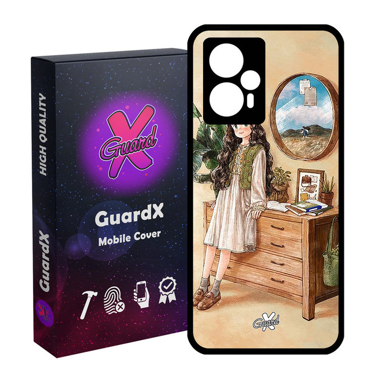 کاور گارد ایکس طرح دختر مدل Glass10308 مناسب برای گوشی موبایل شیائومی Poco F5/Redmi Note 12 Turbo